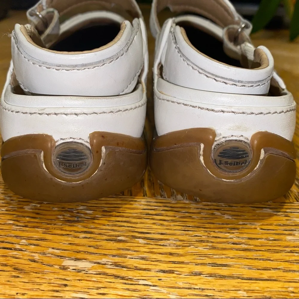 Josef Seibel White Mary Jane (Velcro Straps) - Picture 10 of 11